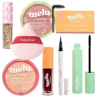 Imagem de Genérico, Kit Maquiagem com Pó Blush Máscara para Cílios Delineador Melu by Ruby Rose (C10)