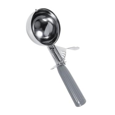Imagem de Tnfeeon Colher de Sorvete, Colher de Biscoito de Aço Inoxidável, Perfeita para Sorvete, Gelato, Massa de Bolo e Massa de Biscoito para Uso Doméstico e de Padaria (7,2 cm)