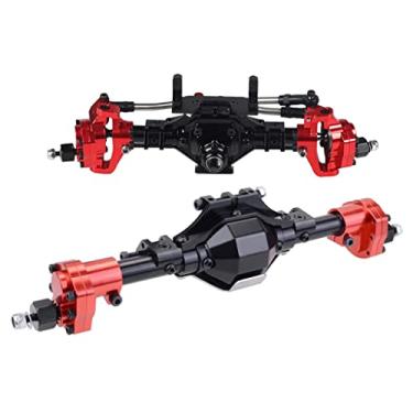 Imagem de Eixo portal de elevação frontal e traseiro para SCX10 90046 vermelho