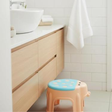 Imagem de Banquinho Infantil Joaninha, Plástico, Azul/Rosa/Verde, Formato Decorativo, 24cm Altura x 30cm Diâmetro, para Crianças, Design Lúdico