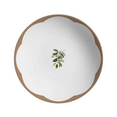 Imagem de Conjunto Com 6 Pratos Fundo Coup Oliveira 25Cm - Alleanza Cerâmica