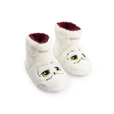 Imagem de Harry Potter Hedwig Pantufas brancas aconchegantes de cintura alta para meninas | Roupa doméstica fofa para uso interno e confortável para crianças | Mercadoria, Hedwig, 34