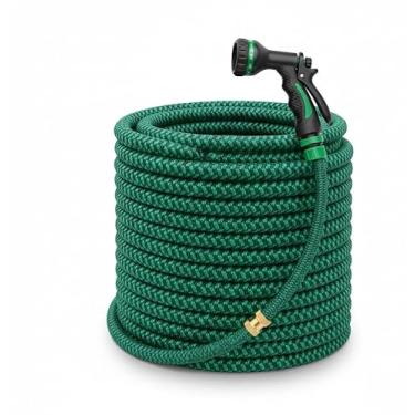 Imagem de Mangueira de Jardim Expansível 60m – Anti Dobras, Alta Pressão, 7 Jatos, Conectores Reforçados – Leve e Resistente para Jardim, Carro e Quintal