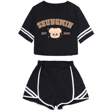 Imagem de CHAIRAY SKZ Merch Sets Skzoo Felix Hyunjin Bangchan Lee Know Support Album Shirt + Shorts Changbin Han I.N Tee Top Suit