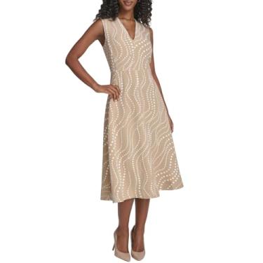 Imagem de Tommy Hilfiger Vestido feminino, areia/marfim, 38