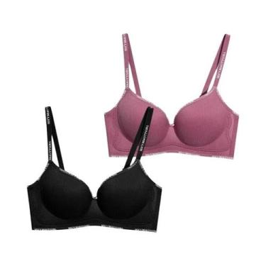 Imagem de Conjunto De Sutiã Sem Costura E Sem Fio Para Mulheres, Sexy, Com Alças