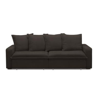 Imagem de Sofá Retrátil E Reclinável 3 Lugares 195cm Molas Espirais E Molas Ensacadas Vicenza Tabaco