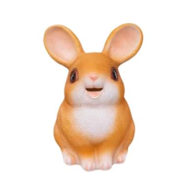 Imagem de Cofrinho em forma de coelho, lindo armazenamento de moedas e notas para decoração de presente, pote de economia criativo com pingente