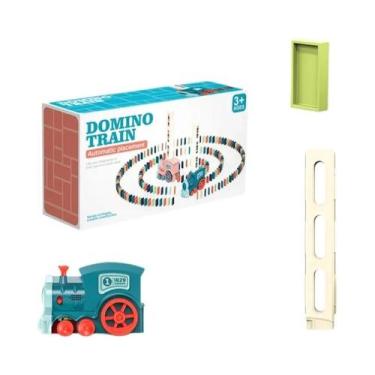 Imagem de Conjunto De Trem Elétrico De Dominó Para Crianças, Carro Automático Pa