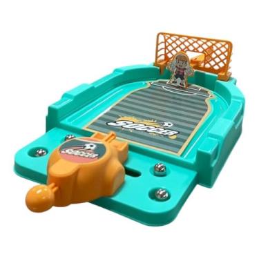 Imagem de Mini Jogo Futebol de Mesa Duelo de Pênaltis, Verde, Plástico ABS, 2 Jogadores, 24x15x3.5 cm, Inclui 4 Bolas