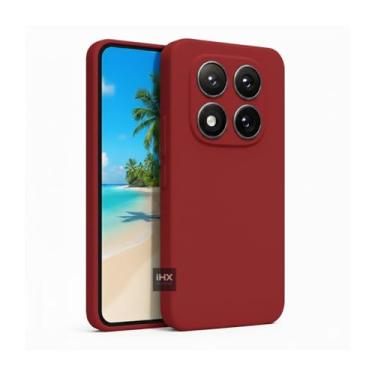 Imagem de Capa Capinha Case Compatível Xiaomi Poco X7 Silicone Aveludada Anti Impacto Reforçada Emborrachado Com Proteção De Câmera Premium (MARSALA)