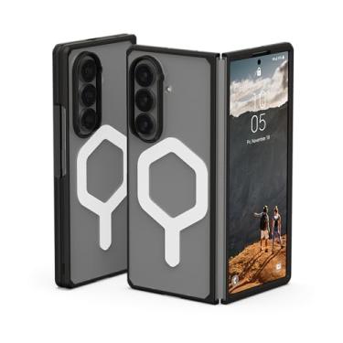 Imagem de URBAN ARMOR GEAR Capa UAG compatível com Samsung Galaxy Z Fold 7 Mouve - Capa protetora de grau militar transparente e resistente com carregamento magnético, gelo