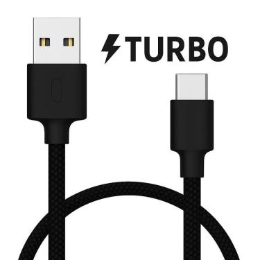 Imagem de Cabo Type C Usb-A Carregamento Smartphones Tablets Preto
