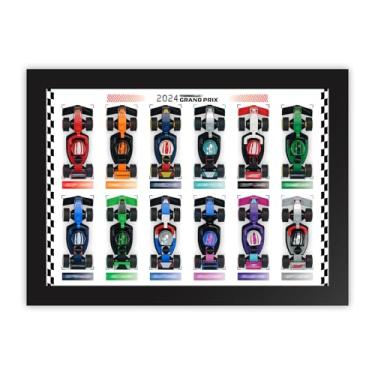 Imagem de Rorliny Wall Display Board & Desktop Showcase for Lego Collectible Race Cars - 66796, Christmas Gift for Motorsport Fans, Sleek White Design(Board Only)