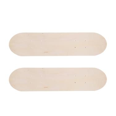 Imagem de RiToEasysports Deck de Skate, Profissional 2 Peças de Madeira de Bordo de 23,6 pol. Dupla Face para Pintura Artística e Skate, Decks Em Branco Inacabados para Criatividade e Substituição