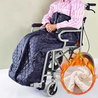 Imagem de YYBOES Cobertor aquecedor de cadeira de rodas, forro de lã de pelúcia masculino e feminino, capa quente aconchegante para perna e parte inferior do corpo, para deficientes ou pessoas no escritório