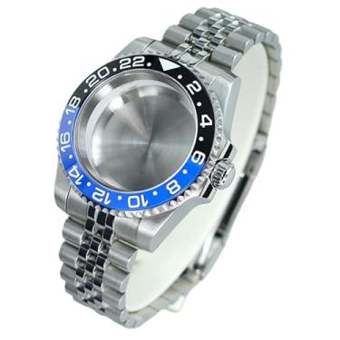 Imagem de FEIYASHI Caixa de relógio de mergulho de aço GMT de dois tons 200 m à prova d'água para movimento NH35/34/36/38 4R36 Miyota8215 ETA2824, Tampa inferior sólida 6, For NH35/34/36/38 Movement, Caixa de