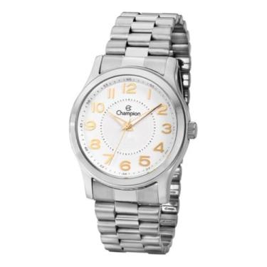Imagem de RELOGIO CHAMPION ANALOGICO BRANCO METAL PRATA CN28848S