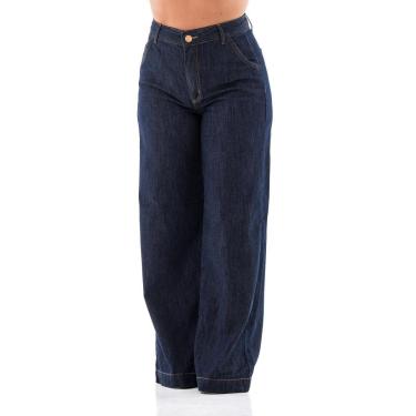 Imagem de Calça Jeans Feminina Arauto Pantalona Leve-Feminino