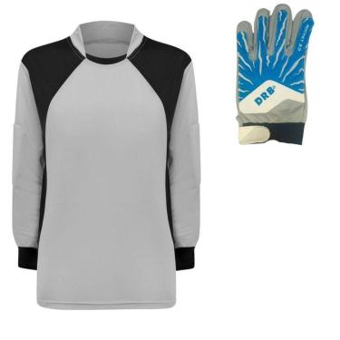 Imagem de Camisa Goleiro trb Infantil Luva DRB Azul Branco Infantil-Masculino