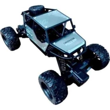 Imagem de Carrinho Controle Remoto Monster Truck 4x4, Bateria Recarregável, Escala 1:18, 5 km/h, Off Road, 21x12x11 cm, 3-12 Anos