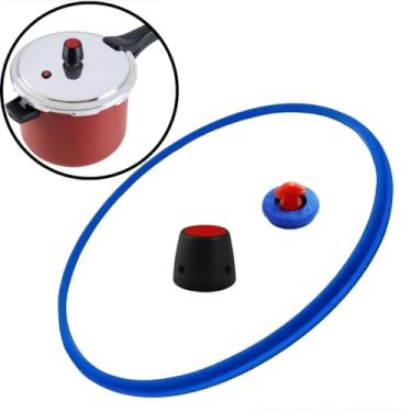 Imagem de Kit Borracha Para Panela + Válvula de Segurança + Peso 4,5-6Lts Para Panela De Pressão