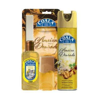 Imagem de Kit Coala Ameixa Dourada Premium 1 Odorizante de Ambiente Aerossol 400