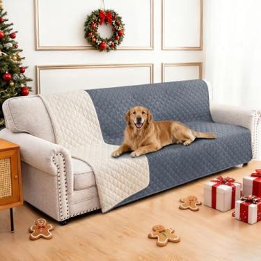 Imagem de CYCMACO Capas de sofá impermeáveis para animais de estimação, capa de cama de cachorro impermeável, cobertores macios antiderrapantes para cães, lavável, cobertor para cães grandes e gatos (168 x 203