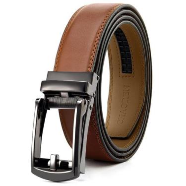 Imagem de Cinto CHAOREN Ratchet Boys Vestido de couro ajustável preto