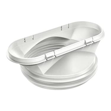 Imagem de HEEPDD Colar de Mangueira de Exaustão, Colar Preto ABS Flexível para Ar Condicionado Portátil, Secadora, Exaustor, Duto de Ventilação, Fácil Instalação (Branco [interface de 15 cm])