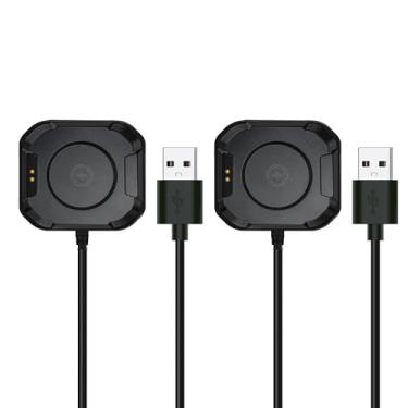 Imagem de Compatível com KOSPET Tank M3 Ultra Charger, carregamento USB Cilp Dock de substituição compatível com KOSPET, AMAZTIM Tank M3 Ultra, M3 Smart Watch (preto + preto, para M3 Ultra, M3)