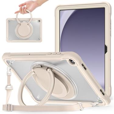 Imagem de Miimall Capa para Galaxy Tab A11 Plus 28 cm 2025 com suporte giratório de 360 graus, alça de ombro Bulit, à prova de choque, resistente, para negócios, suporte para caneta para Samsung Galaxy Tab A11+