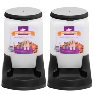 Imagem de Kit Comedouro e Bebedouro para Cães e Gatos DogCompany 3L - Petshop, P