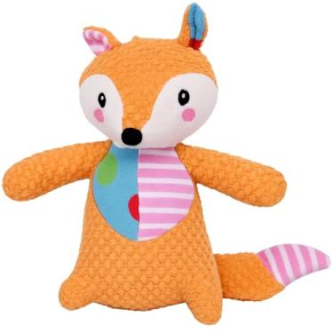 Imagem de Brinquedo Bichinhos de Pelúcia com Som Raposa Mordedor Resistente Apito para Pet Cães, Alivia Estresse e Ansiedade de Cachorros Animais de Estimação