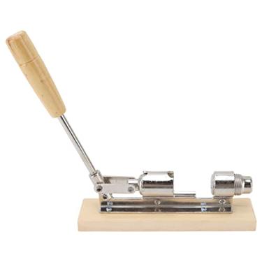 Imagem de ZAWELIYO Quebra-Nozes Mecânico de Mesa, Abridor de noz-pecã de Aço Inoxidável Com Base de Madeira de Faia, Design de Alavanca para Amêndoa e avelã Nozes do Brasil