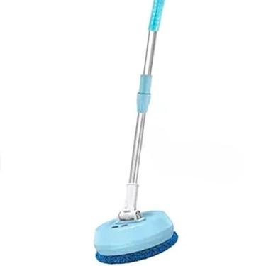 Imagem de Esfregão Elétrico Giratório 360° Recarregável Mop Elétrico Sem Fio para Limpeza de Piso (Azul)