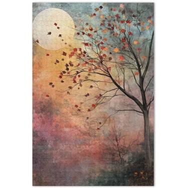 Imagem de Unicórnios roxos cenário fantástico quebra-cabeça 500 peças arte adulto brinquedo pintura paisagem quebra-cabeças elefante branco presentes de festa, 51 x 35 centímetros