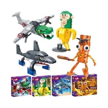 Imagem de Tung Tung Sahur Boneca Ambalam Tralalero Figura De Brinquedo De Blocos