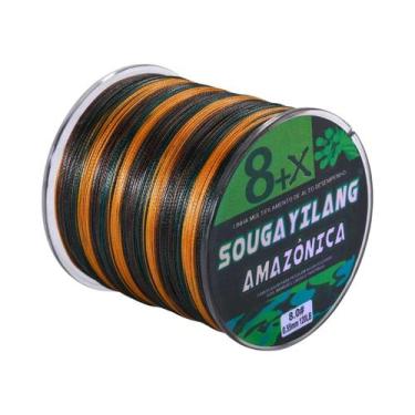 Imagem de Linha De Pesca Trançada 8 Fios 300m Sougayilang PE Multifilamento Para