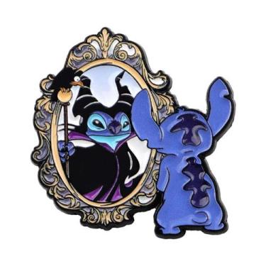Imagem de Broches De Anime Fofos De Bruxa Stitch, Pins De Lapela De Desenho Anim