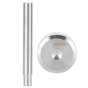 Imagem de Hyuduo Conjunto de Ferramentas de Rebite de Couro, Ferramenta de Perfuração de Lado Duplo Com Base Redonda para Instalação de Rebite de 10 Mm, Kit de Couro Profissional de Aço
