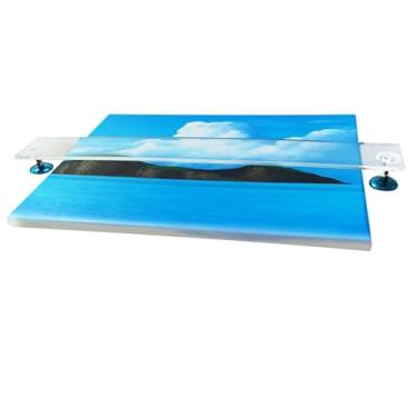 Imagem de Apoio para Mão e Punho em Acrílico Transparente com Ponte Inclinada do Artista Suporte de Pé Altura Ajustável Pintura Desenho Esboço Caligrafia Estável