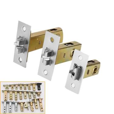 Imagem de Fechadura de porta cilíndrica de fechadura de fechadura de porta de banheiro com enchimento único corpo de trava de lingueta 1 peça (argins 90 I100 mm)