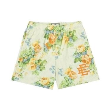 Imagem de Bermuda De Basquete Masculina Preta Com Estampa Em Malha EE NEW YORK C