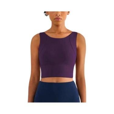 Imagem de Top De Yoga Sexy Para Mulheres, Sutiã Esportivo Elástico, Roupa De Fit