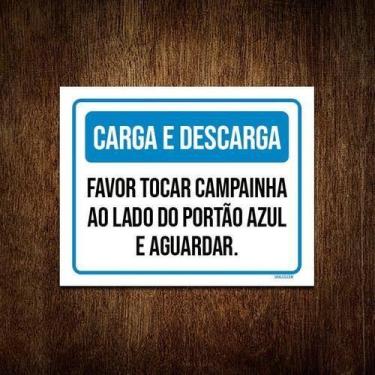 Imagem de Kit 10 Placa Sinalização - Carga Descarga Tocar Campainha - Sinalizo.C