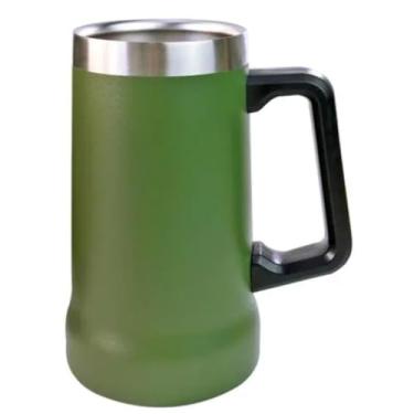 Imagem de Caneca Térmica Em Aço Inox 710ml Com Alça Para Bebidas Geladas Drinks Batidas Cerveja