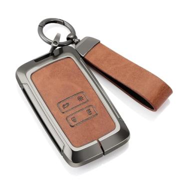 Imagem de Capa para chave de carro compatível com Austral Kadjar Clio Megane Captur Arrana Kolaos Zoe Scenic Dacia Sandero Duster Logan Jogger(Brown)