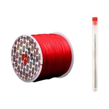 Imagem de Cordão Elástico De 0,7mm 40M Para Fazer Joias, Pulseiras De Miçangas, 