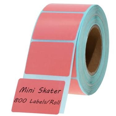 Imagem de Mini Skater 800 etiquetas/rolo etiquetas de impressora térmica 40 x 30 mm (40 x 30 mm) adesivos de etiquetas de papel térmico compatíveis com a maioria dos fabricantes de etiquetas para endereços